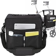 supregear SupreGear Rollator Bag, Lightweight Durable Nylon Universal Fit Organizer Carry Bag Travel Tote Walker Accessories Bag For Any Walker Style Rollator Wheelchair Transport Chair