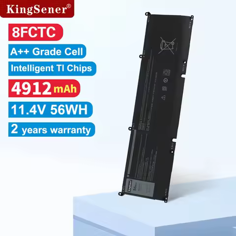 KingSener 11.4V 56WH 8FCTC Battery For DELL G15 5510 5511 5520 5515 5521 Series For DELL XPS 15 9500