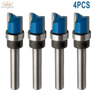 4x Shank Mortise Template Flush Trim Router Bit Cutter Woodwork 1/4 Router Bits
