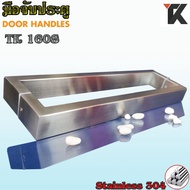 TK 160S มือจับประตูกระจก Stainless Steel 304 ประตู มือจับห้องน้ำ ประตูไม้ ประตูอลูมิเนียม เงา แฮไลน์ ดำ