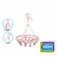 Home Gallery Plastic Hanger With 16 Pegs, Polypropylene, Lightweight Space Saver Hanger