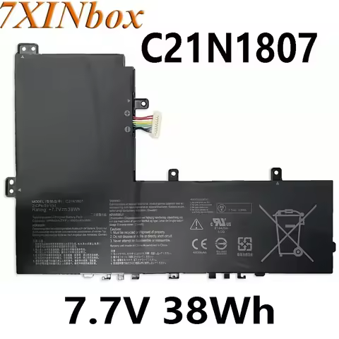 7XINbox C21N1807 7.7V 38Wh Laptop Battery For Asus VivoBook E12 E203NA-FD020TS E203NA-FD026T C223NA-
