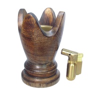 Charcoal Burner Incense Burner 100% Wooden Handcrafts Solid Wood Glossy Coated with High Quality Bra