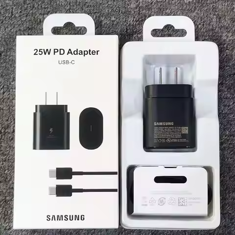 For Samsung 25W US Plug Charger Super Fast Charge Adapter For Galaxy Z Flip Fold 6 5 4 3 2 S24 S23 S