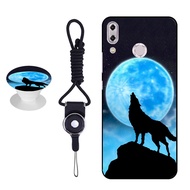 New   Arrival   For  6.2 ASUS ZenFone 5(2018) /Zenfone 5Z/ZE620KL ZS620KL/X00QD  Phone    Case    Silicon   Soft   Case   Cover    with   the   Same  Pattern  Ring Bracket   and   a   Rope