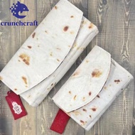 CRUNCHCRAFT​ Burrito Wallet, Multiple Compartments Magnetic Wrap Tortilla Shape Purse, Funny Slim La