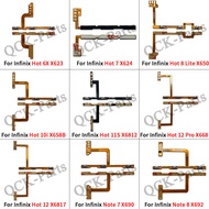 Power Switch On Off Button Volume Key Button Side Key Volume Up Down Flex Cable For Infinix Hot 6x 7