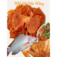 Dried red tilapia - Sweet, spicy, salty, delicious
