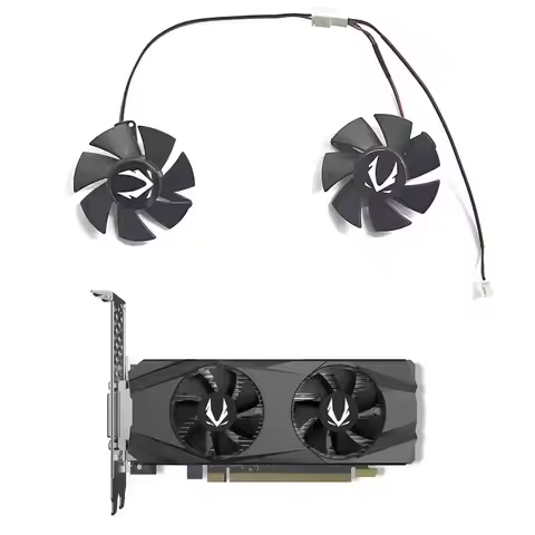 New 2PIN 46MM T125010SU(B) DC 12V 0.32A GTX1650 GPU for ZOTAC GAMING GeForce GTX 1650 Slim Graphics 