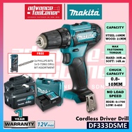 MAKITA DF333DSME / DF333DWAE / DF333DWYE / DF333DZ 12Vmax Cordless Driver Drill 10MM (3/8")