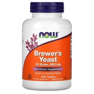 NOW Foods Brewer’s Yeast - Viên uống men bia bổ sung Protein và Vitamin nhóm B (Hãng Mỹ 200 viên)