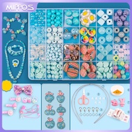 Mippos Kids Beads Set Children Beads Set Acrylic with Storage Box Multi Color Educational Toys Jewel