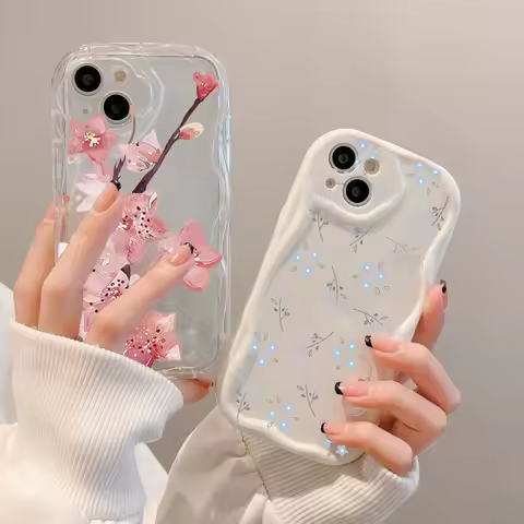 Plum Blossom Flower Phone Case for VIVO V40 Lite V30 V30E V29E V27E V25E V23E V21E V27 V25 V23 V20 Y