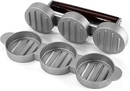 "Mini Burger Press, Hamburger Press Patty Maker to Make 3 Patties at a Time Sausage Slider Hamburger