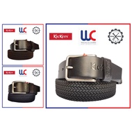 Kickers Original Leather Men's Genuine Leather Pin Buckle Elastic Belt Suit belt Jeans Pants Belt Un