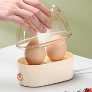 AMOY ที่ตั้งเวลาไว้ เครื่องต้มไข่ไฟฟ้า 220โวลต์ คัสตาร์ดไข่นึ่ง หม้อต้มไข่ มินิมินิ ปิดเครื่องอัตโนมัติ เครื่องอุ่นไข่ ของใช้ในครัวเรือน