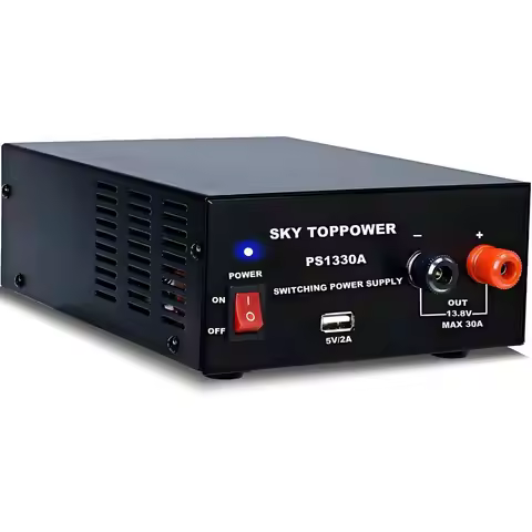 13.8V 30A DC Power Supply or Ham Radio,30 Amp Compact Regulated Bench Power Supply Lab Benchtop AC t