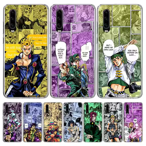 JoJo Bizarre Adventure Anime Case Phone Cover for Huawei P30 Lite P40 P20 P10 Mate 10 20 Pro P Smart
