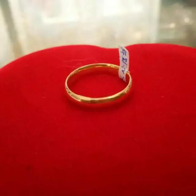 Cincin Emas Tunangan Polos 3 Gram Asli