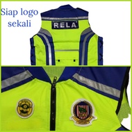 Rela vest Motorbike Siap Logo Sekali