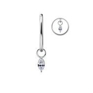 Marquise Charm with Jump Ring