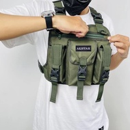 TAS DADA ROMPI TACTICAL ARMY HITAM POLICE  PRIA TERBARU kEKININIAN MURAH