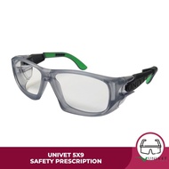 Univet 5X9 Technical EN166 Integrated Side Shield Recipe Safety Glasses