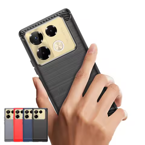 For Funda infinix Note 40 Pro 4G Case infinix Note 40 Note 40 Pro Plus Cover Brushed Shockproof TPU 