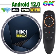 HK1 RBOX H8 Android 12 TV Box Allwinner H618 6K 2.4G 5G Wifi 6 4GB 128G 64GB 32GB 16G BT5.0 Global Media Player Receiver HK1rbox TV Receivers