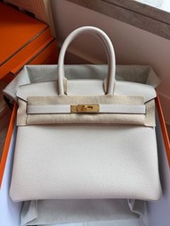 Hermes Birkin 30 cc10 craie togo K