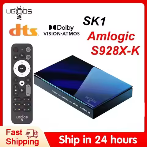 Ugoos SK1 Smart TV Box Android 11 Amlogic S928X-K 8GB 128GB Wifi6 Bluetooth5.3 1000M Set Top Box Dol