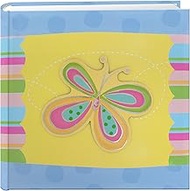 Pioneer Photo Albums 200-Pocket 3-D Striped Butterfly Applique Cover Photo Album, 4 by 6-Inch