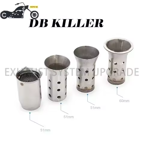 MOTO N8 Slip-on DB Killer Motorcycle Exhaust Muffler Stainless Steel Adjustable Db Killer Silencer N