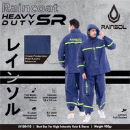 Jas Hujan Pengendara Motor 100% Waterproof Cuaca Extreme Bahan PVC Serat Benang Tebal Heavy Duty SR