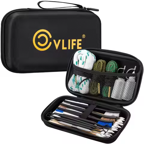 CVLIFE Gun Cleaning Kit for 9mm/.22/.223/5.56mm/12GA/.38/.357 - Gun Cleaner, Cleaning Brushes, Picks