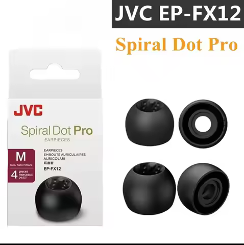 JVC Spiral Silicone Eartips for JVC EP-FX12 Spiral Dot Pro Spiral Convex Concave Point Earplug Cover