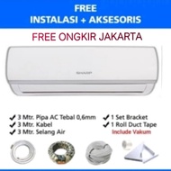 AC SHARP 1/2 PK AH-A5UCY R-32 FREE PASANG DAN ACESORIS