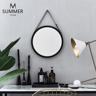 Nordic Dressing Mirror Cosmetic Mirror Wall-Mounted Bathroom Bathroom round Mirror Room Wall Sticker Decorative Hanging