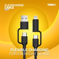 Trapo 4-IN-1 Flexicharge Cable (Type A / Type C / Lightning)