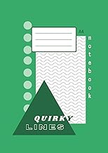 Quirky Lines A4 Notebook: Wavy Lined Exercise Book.