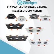 Fixway LED Eyeball Casing Recessed Downlight Casing Adjustable Angle MR16 / GU10 Eyeball