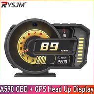 A590 Car Ultra Digital Meter OBD2 Speedometer Scanner GPS Alarm ALZA-2009 MYVI LAGI BEST VIVA MYVI O