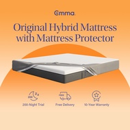 Emma Original Hybrid Mattress with Mattress Protector | Memory Foam Pocket Spring | Emma Sleep