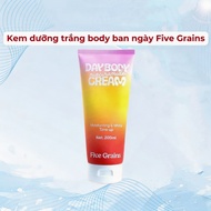 Five Grains Skin Whitening Cream 200ml Niacinamide Alpha Arbutin Brightens Skin Tone FG05