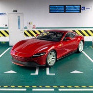 [Kèm đế] Mô hình siêu xe Ferrari Roma tỉ lệ 1:24 Bburago kèm đế trưng bày