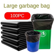 S-3XL100pcs Leak-proof Biodegradable Black Trash Bag Garbage Bag Roll Black Plastic Trash Bin ( S, M