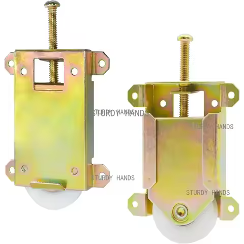 2pcs sliding wardrobe door rollers wardrobe door concave ball bearings wheels hardware accessories