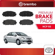BREMBO Front Pads (L+R) - Toyota Vios NCP93 (2007-2013) 1.5J 1.5E 1.5G 1.5S TRD