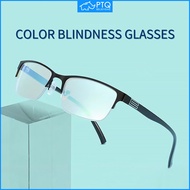 PTQ Color Blind Glasses for Men and Women Driving Design Correction of Color Simple Fashion Blindness Glasses