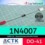 1N4007 1000V 1A ~ General Purpose Rectifier Diodes DO-41 CTK Electronic